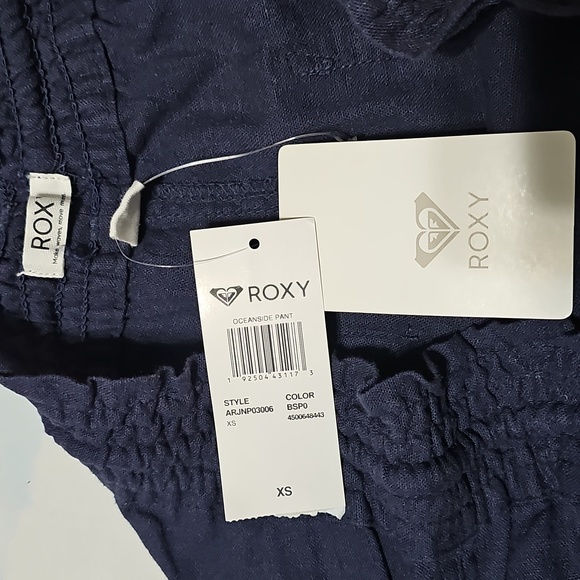 Roxy Blue Oceanside Drawstring Pants Size‎ XS NWT - Picture 3 of 6